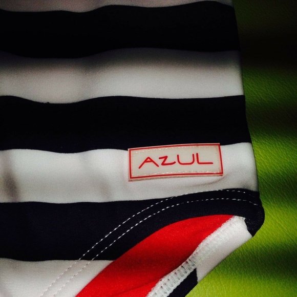 ADORABLE AZUL BABY GIRL STRIPED SWIMSUIT, 18M - Picture 3 of 5